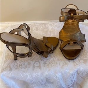 Elizabeth and James Copper crisscross sandal